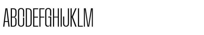 Macrosoma Grotesque Ultra Condensed Extralight Font UPPERCASE
