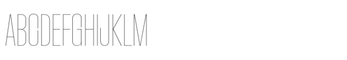 Macrosoma Grotesque Ultra Condensed Hairline Font UPPERCASE