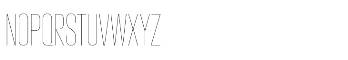 Macrosoma Grotesque Ultra Condensed Hairline Font UPPERCASE