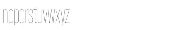 Macrosoma Grotesque Ultra Condensed Hairline Font LOWERCASE