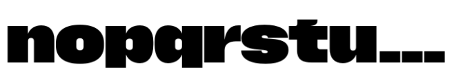 Macrosoma Grotesque Wide Extrabold Font LOWERCASE