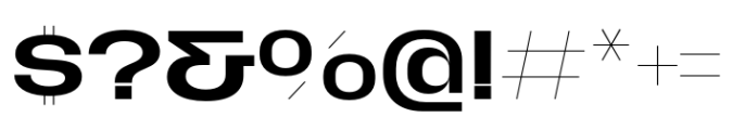 Macrosoma Grotesque Wide Regular Font OTHER CHARS