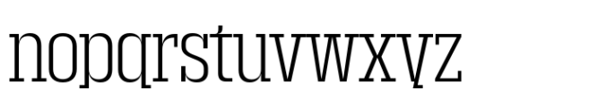 Macrosoma Slab Macrosoma Sl Condensed Extralight Font LOWERCASE