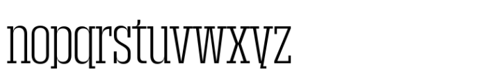 Macrosoma Slab Macrosoma Sl Extra Condensed Extralight Font LOWERCASE