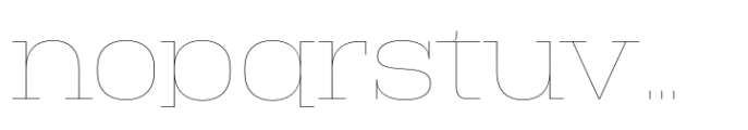 Macrosoma Slab Macrosoma Sl Loose Hairline Font LOWERCASE