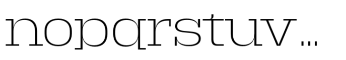 Macrosoma Slab Macrosoma Sl Loose Thin Font LOWERCASE