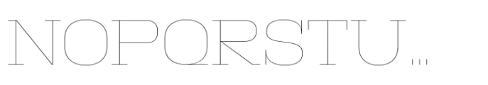 Macrosoma Slab Macrosoma Sl Norm Hairline Font UPPERCASE
