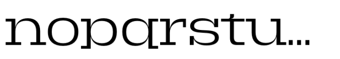Macrosoma Slab Macrosoma Sl Wide Extralight Font LOWERCASE