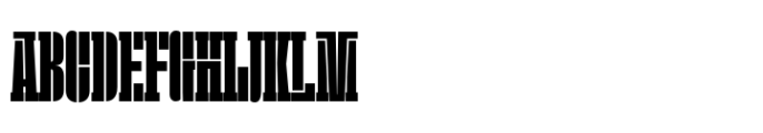 Macrosoma Slab Stencil Macrosoma Sl Compressed St Extrabold Font UPPERCASE