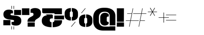 Macrosoma Slab Stencil Macrosoma Sl Loose St Bold Font OTHER CHARS