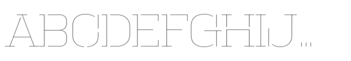 Macrosoma Slab Stencil Macrosoma Sl Narrow St Hairline Font UPPERCASE