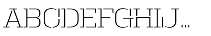 Macrosoma Slab Stencil Macrosoma Sl Narrow St Thin Font UPPERCASE