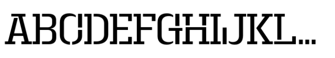 Macrosoma Slab Stencil Macrosoma Sl Semi Condensed St Light Font UPPERCASE