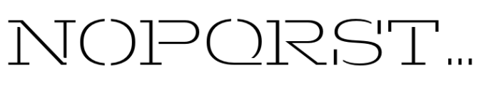 Macrosoma Slab Stencil Macrosoma Sl Wide St Thin Font UPPERCASE