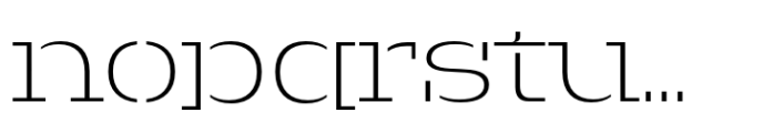 Macrosoma Slab Stencil Macrosoma Sl Wide St Thin Font LOWERCASE
