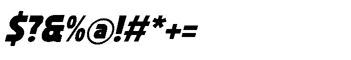 Mactis Italic Font OTHER CHARS