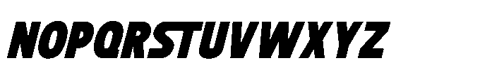 Mactis Italic Font UPPERCASE