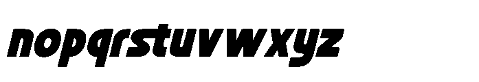 Mactis Italic Font LOWERCASE