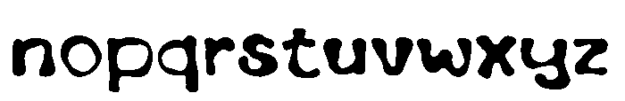 Mad Ink Font LOWERCASE