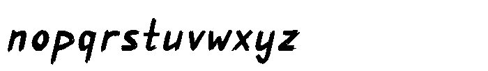 Madalyns Horror Scream Font LOWERCASE