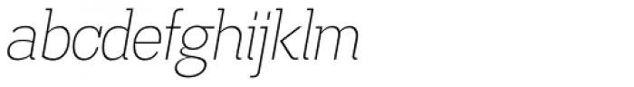 Madawaska ExtraLight Italic Font LOWERCASE