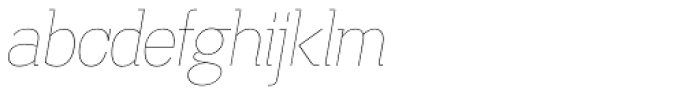 Madawaska UltraLight Italic Font LOWERCASE