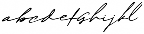 Maddison Signature Oblique Font LOWERCASE