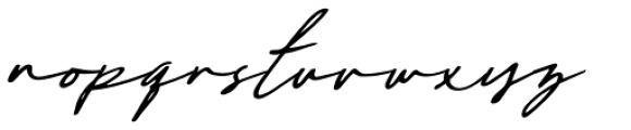 Maddison Signature Oblique Font LOWERCASE