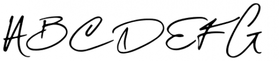Maddison Signature Signature Font UPPERCASE