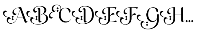 Madena Font UPPERCASE