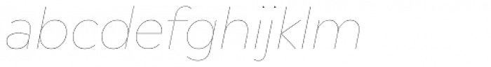 Madera Hairline Italic Font LOWERCASE