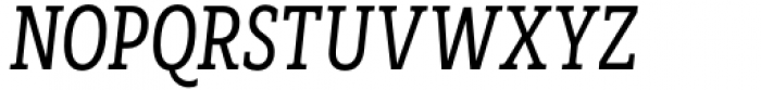 Madero Slab Condensed Italic Font UPPERCASE