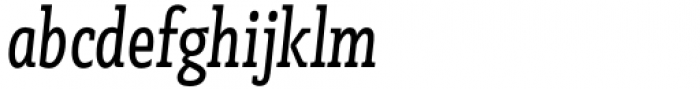 Madero Slab Condensed Italic Font LOWERCASE