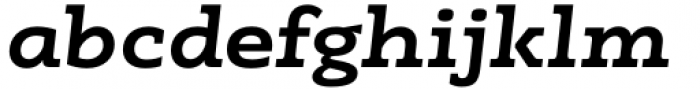 Madero Slab Expanded Extra Bold Italic Font LOWERCASE