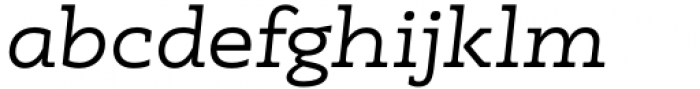 Madero Slab Expanded Italic Font LOWERCASE