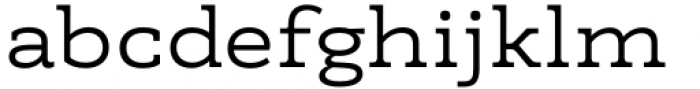 Madero Slab Expanded Regular Font LOWERCASE