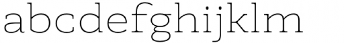 Madero Slab Expanded Thin Font LOWERCASE