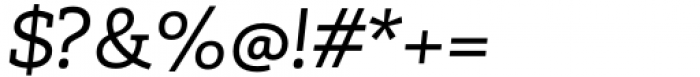 Madero Slab Italic Font OTHER CHARS