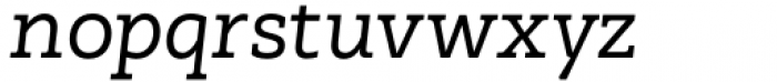 Madero Slab Italic Font LOWERCASE