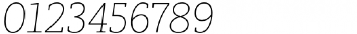 Madero Slab Thin Italic Font OTHER CHARS