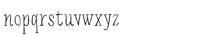 Madescript Light Font LOWERCASE