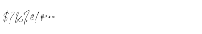Madiena Signature Font OTHER CHARS