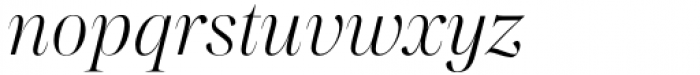Madigan Light Italic Font LOWERCASE