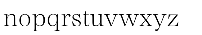 Madigan Text Extralight Font LOWERCASE