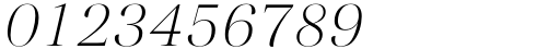 Madigan Thin Italic Font OTHER CHARS