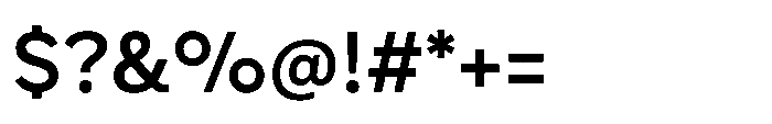Madion Semi Bold Font OTHER CHARS
