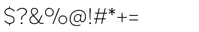 Madion Thin Font OTHER CHARS