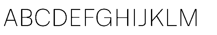Madion Thin Font UPPERCASE