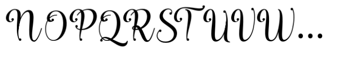 Madisya Script Font UPPERCASE
