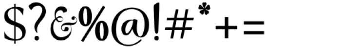 Madjestic Comfort Script Serif Font OTHER CHARS